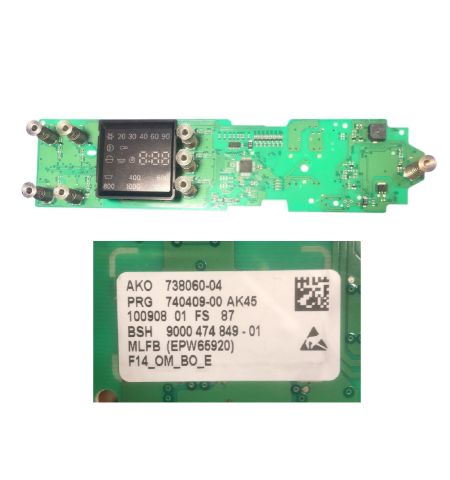 Módulo Electrónico Lavadora Bosch WAQ24468EE/12 738060-04 740409-00 AK45 9000 474 849 - 01 SWAP/USADO
Módulo Electrónico Lavadora Bosch WAQ24468EE/12 738060-04 740409-00 AK45 9000 474 849 - 01 SWAP/USADO