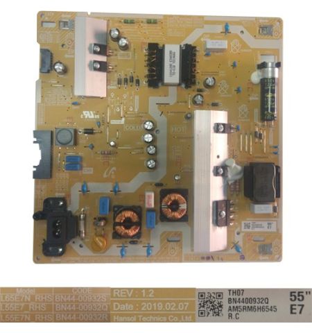 Fuente Alimentación BN4400932Q REV 1.2, Samsung UE55RU7172U VR.04