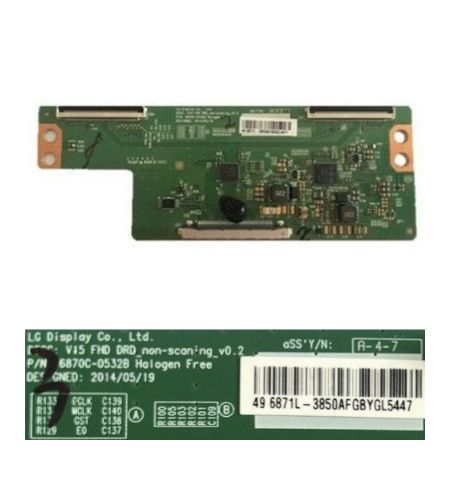 Placa TCon LG 6870C-0532B 49-6871L-3850AFGBYGL5447 V15 FHD DRD non-scaning v0.2 Placa TCon LG 6870C-0532B 49-6871L-3850AFGBYGL5447 V15 FHD DRD non-scaning v0.2