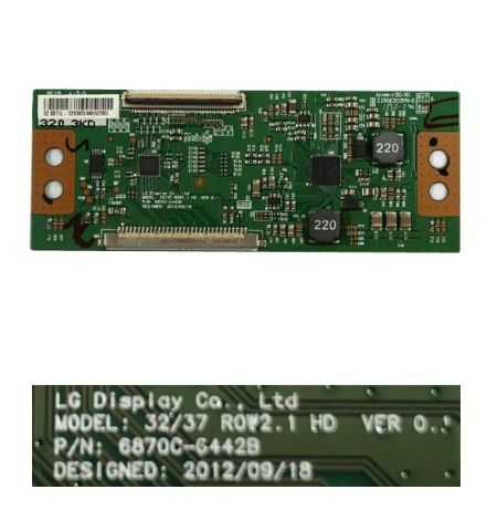 Placa TCon 6870C-C442B 32-37 ROW2.1 HD VER 0.1
