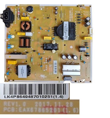 Fuente Alimentación EAX67865201(1.6), LGP65TJ-18U1 LG 55UK6400PLF Fuente Alimentación EAX67865201(1.6), LGP65TJ-18U1 LG 55UK6400PLF