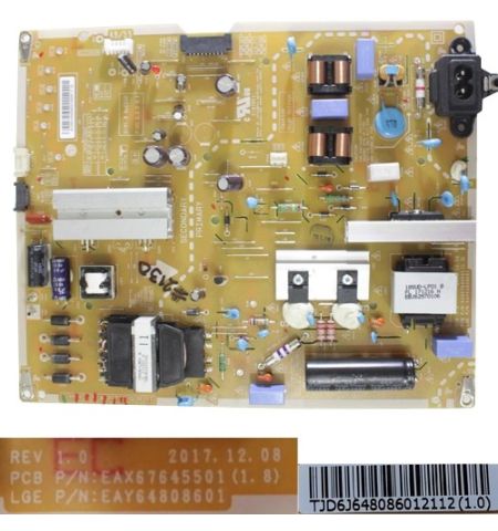 Fuente Alimentación EAX67645501(1.8), LG 55SK8000PLB Fuente Alimentación EAX67645501(1.8), LG 55SK8000PLB