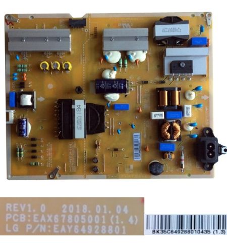 Fuente Alimentación EAX67805001(1.4), LG 65UK6400PLF