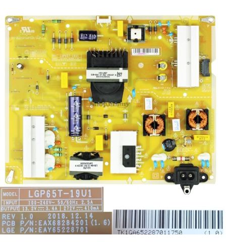 Fuente de Alimentacion LG EAX68284201(1.6)  LGP65T-19U1 LG 65UM7400PLB
