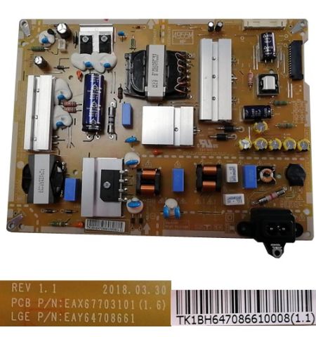 Fuente de Alimentación EAX67703101(1.6), LG 55SM9010PLA Fuente de Alimentación EAX67703101(1.6), LG 55SM9010PLA