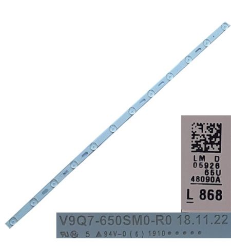 Tira 12  Leds V9Q7-650SM0-R0 LMD0592665U 48090A Samsung QE65Q70RAT