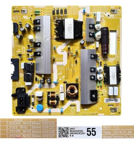 Fuente Alimentación BN44-00932A, BN44-00932C Rev. 1.2, Samsung UE55NU7105K Fuente Alimentación BN44-00932A, BN44-00932C Rev. 1.2, Samsung UE55NU7105K