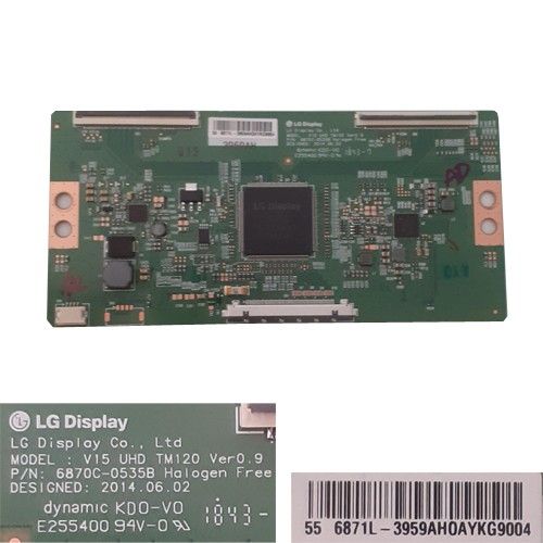 thumbnail interactive-video image 1 of LG V15 UHD TV Logic Board – TM120 Ver1.0, 6870C-0535D / 6870C-0535B 1 of 2