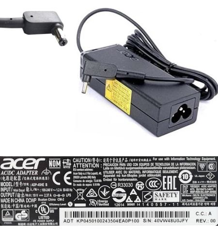 AC Adapter, Cargador... Acer ADP-45HE B 19V Black SWAP/USADO AC Adapter, Cargador... Acer ADP-45HE B 19V Black SWAP/USADO