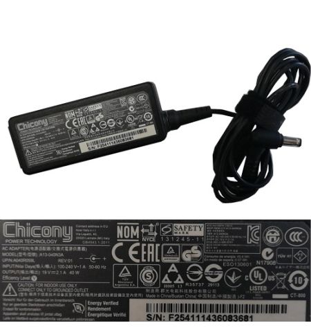 AC Adapter, Cargador... Chicony A13-040N3A 19V Black SWAP/USADO AC Adapter, Cargador... Chicony A13-040N3A 19V Black SWAP/USADO