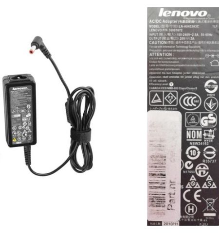 AC Adapter, Cargador... Lenovo LN-A0403A3C 20V Black SWAP/USADO AC Adapter, Cargador... Lenovo LN-A0403A3C 20V Black SWAP/USADO