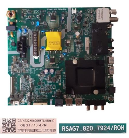 Placa Main Hisense RSAG7.820.7924/ROH, DZ/HE32A5600HWTS HISENSE H32A5600
Placa Main Hisense RSAG7.820.7924/ROH, DZ/HE32A5600HWTS HISENSE H32A5600