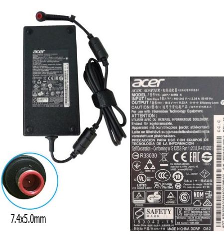 AC Adapter, Cargador... Acer ADP-180MB K 19.5V Black SWAP/USADO AC Adapter, Cargador... Acer ADP-180MB K 19.5V Black SWAP/USADO