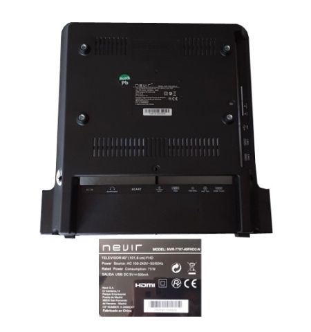 Carcasa trasera  770719111030929  NEVIR NVR-7707-40FHDZ-N