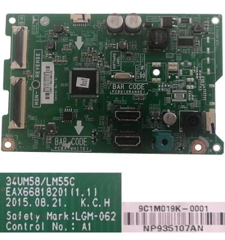 Placa Main EAX66818201(1.1), LG 25UM58-P Placa Main EAX66818201(1.1), LG 25UM58-P
