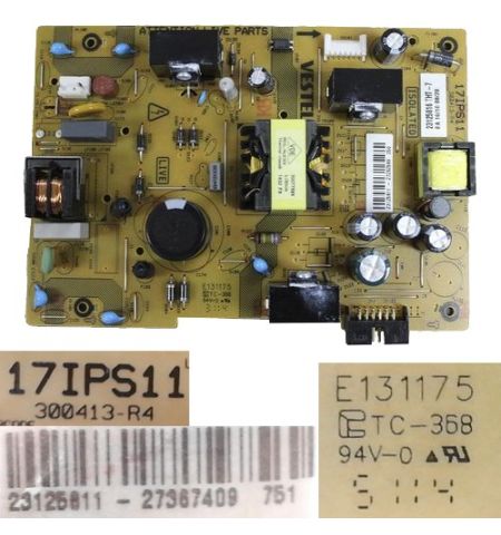 Fuente Alimentación 17IPS11 300413-R4, E131175, 23125811, Telefunken TE32182B301C10 Fuente Alimentación 17IPS11 300413-R4, E131175, 23125811, Telefunken TE32182B301C10