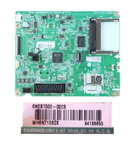 Placa Main LG 32LH510B EAX66826106(1.0), 6NEBT000-02C5 Placa Main LG 32LH510B EAX66826106(1.0), 6NEBT000-02C5