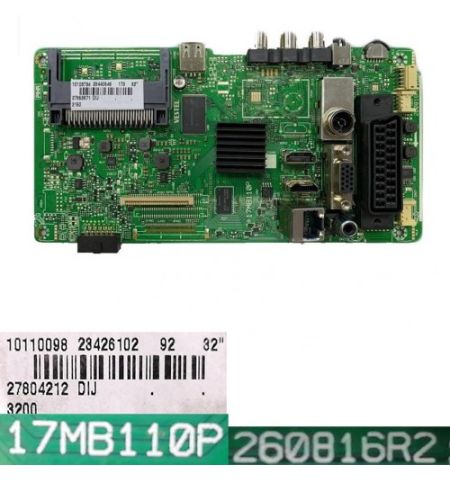 Placa Main 17MB110P, 260816R2, 27804212 DIJ, Telefunken TE32SMB35Z2D Placa Main 17MB110P, 260816R2, 27804212 DIJ, Telefunken TE32SMB35Z2D