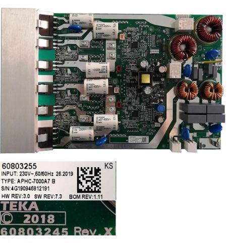 Módulo Electrónico 60803245 Rev.X, 60803255, APHC-7000A7 B, 4G19094681219, Teka IBC 63900 TTC Módulo Electrónico 60803245 Rev.X, 60803255, APHC-7000A7 B, 4G19094681219, Teka IBC 63900 TTC