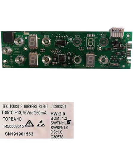 Módulo Electrónico Mandos TEK_TOUCH_B, T450003015, Teka IBC 63900 TTC
