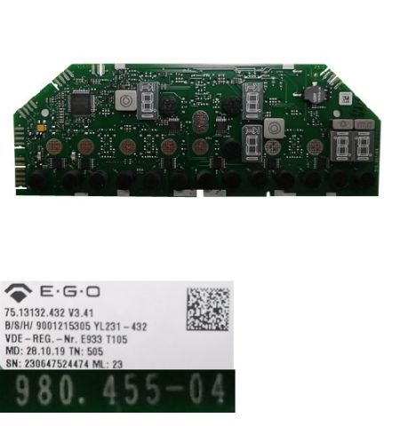 Modúlo Electrónico Mandos 980.455-04, 9001215305, BSH Balay 3EB767LQ/02 Modúlo Electrónico Mandos 980.455-04, 9001215305, BSH Balay 3EB767LQ/02