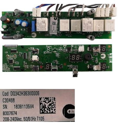 Módulo Electrónico Mandos DQ342H36300006, 8307674, Teka TZ6315 VR00 Módulo Electrónico Mandos DQ342H36300006, 8307674, Teka TZ6315 VR00