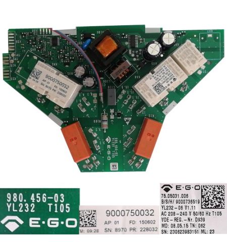 Módulo Electronico 9000750032, 980.456-03, 75.05031.006 Vitro BSH Balay 3EB721LR/01 Módulo Electronico 9000750032, 980.456-03, 75.05031.006 Vitro BSH Balay 3EB721LR/01