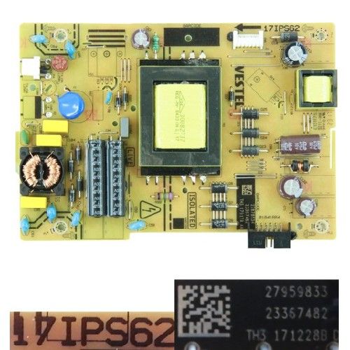 Scheda Di Alimentazione (Power Board) Originale TELEFUNKEN Per TV 43 Pollici, Modelli TE43551B42V2K / 23774520, Nuova