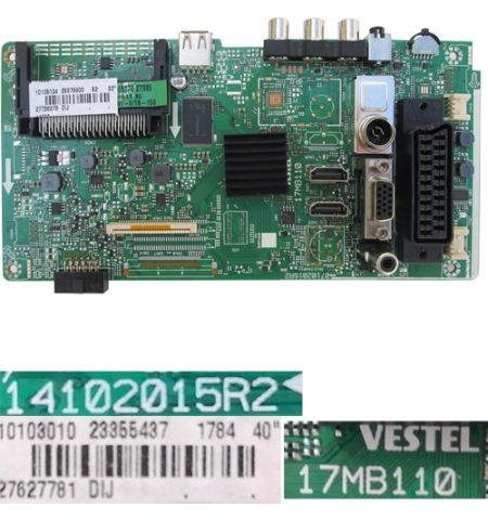 Placa Main VESTEL 17MB110, 14102015R2, 23355437, Telefunken TE40282S25TXH Placa Main VESTEL 17MB110, 14102015R2, 23355437, Telefunken TE40282S25TXH