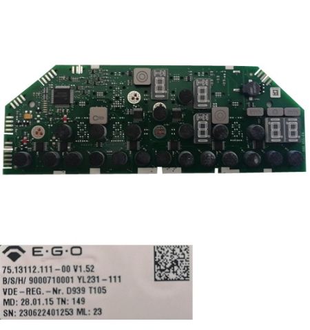 Modúlo Electrónico Mandos 75.13112.111-00 V1.52, 9000710001, Bosch PKK651F17E/01 Modúlo Electrónico Mandos 75.13112.111-00 V1.52, 9000710001, Bosch PKK651F17E/01
