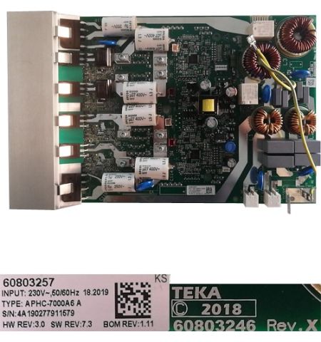 Módulo Electrónico 60803257, 60803246 Rev.X, Teka IZ 6315 VR01 Módulo Electrónico 60803257, 60803246 Rev.X, Teka IZ 6315 VR01