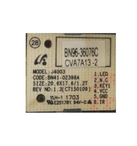 Boton de Encendido y Sensor IR TV Samsung UE32J5200AWXXH BN96-36076C Boton de Encendido y Sensor IR TV Samsung UE32J5200AWXXH BN96-36076C