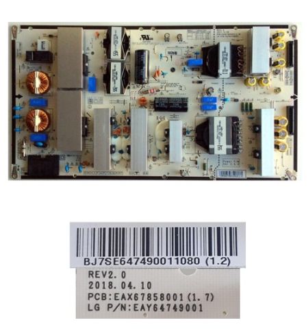 Fuente Alimentación EAX67858001(1.7), BJ7SE647490011080 (1.2) LG OLED55E8PLA Fuente Alimentación EAX67858001(1.7), BJ7SE647490011080 (1.2) LG OLED55E8PLA