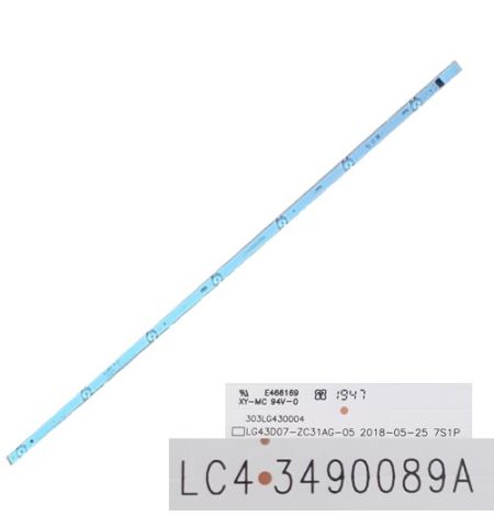 Tira 7 leds LG43D07-ZC31AG-052018-05-25, LC43490089A LG 43UM7100PLB