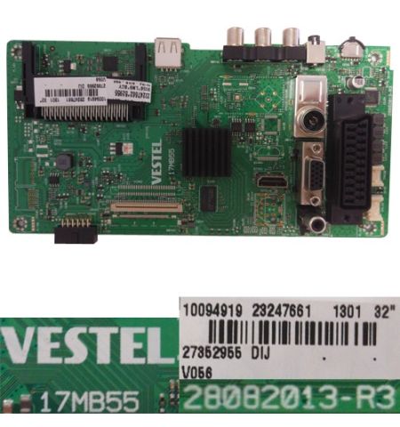 Placa Main Vestel 17MB55, 28082013-R3, 23247661, Telefunken TE32275B311T10D Placa Main Vestel 17MB55, 28082013-R3, 23247661, Telefunken TE32275B311T10D