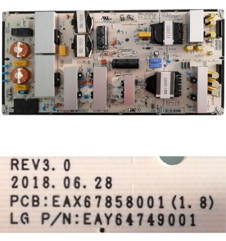 Fuente Alimentación EAX67858001 (1.8), EAY64749001, REV3.0, LG OLED55B8PLA Fuente Alimentación EAX67858001 (1.8), EAY64749001, REV3.0, LG OLED55B8PLA