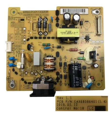 Fuente Alimentación LG 24BK550Y-2, EAX68386401(1.4)