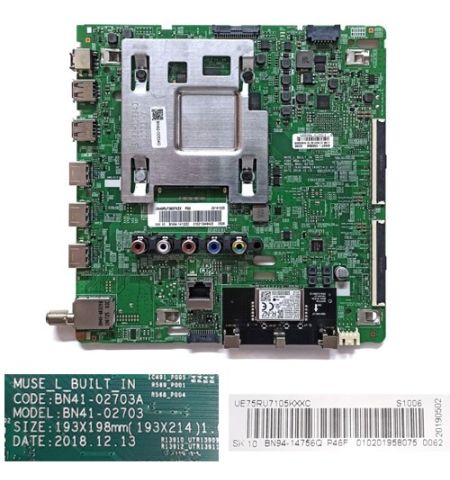 Placa Main BN41-02703A, BN94-14756Q Samsung UE75RU7105K Placa Main BN41-02703A, BN94-14756Q Samsung UE75RU7105K