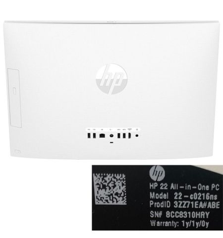 Carcasa Trasera Blanca All in one HP All In One 22-C0216NS, Usada Carcasa Trasera Blanca All in one HP All In One 22-C0216NS, Usada