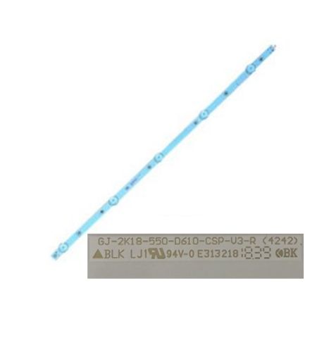 Tira 5 leds PHILIPS 55PUS6503/12 94V-0 E313218 GJ-2K18-550-D610-CSP-U3-R (SWAP)