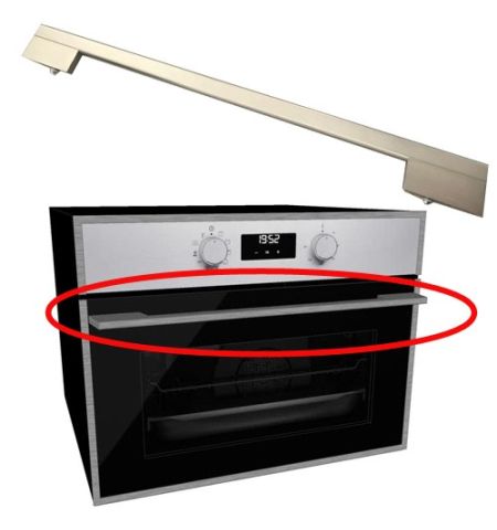 Tirador - Asa puerta, Horno TEKA HSC-635, pequeños arañazos Tirador - Asa puerta, Horno TEKA HSC-635, pequeños arañazos