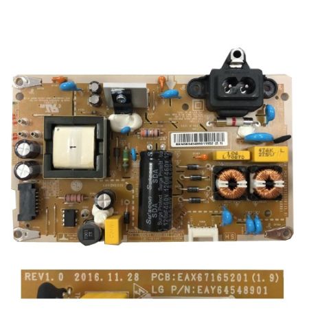 Fuente Alimentación LG 32LK6200PLA, REV1.0 EAX67165201 (1.9) EAY64548901 Fuente Alimentación LG 32LK6200PLA, REV1.0 EAX67165201 (1.9) EAY64548901