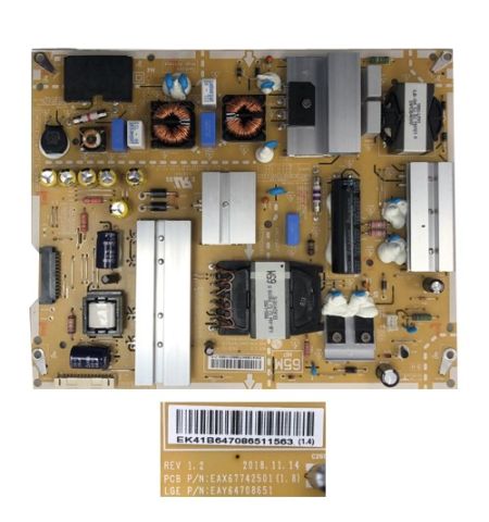 Fuente Alimentación LG 65SM9010PLA, EAX67742501 (1.8) EAY64708651 Fuente Alimentación LG 65SM9010PLA, EAX67742501 (1.8) EAY64708651