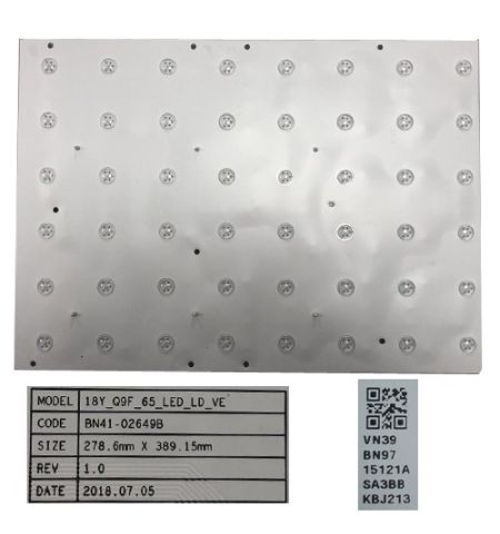 Placa 192 Leds BN41-02706A, Samsung QE75Q950RBT, 19Y_Q900_75_LED_LD_PCB Placa 192 Leds BN41-02706A, Samsung QE75Q950RBT, 19Y_Q900_75_LED_LD_PCB