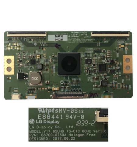Placa T-Con LG 65UK6750PLD 6870C-0750A