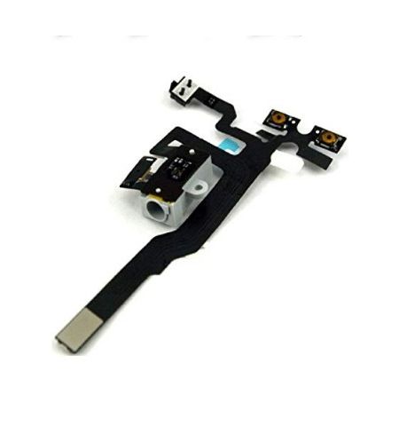Cable Flex jack audio, boton mute, botones volumen..., Blanco, iPHone 4s Cable Flex jack audio, boton mute, botones volumen..., Blanco, iPHone 4s