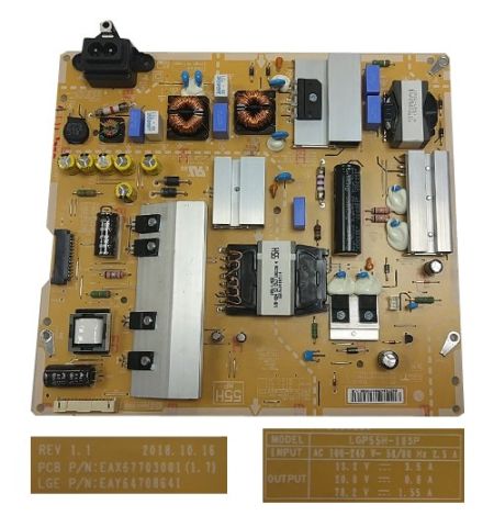 Fuente Alimentación LG 55SM9800PLA, EAX67703001(1.7) EAY64708641 Fuente Alimentación LG 55SM9800PLA, EAX67703001(1.7) EAY64708641