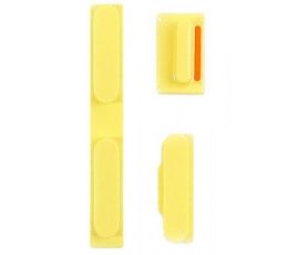 Kit Botones: encendido, volumen, mute... iPhone 5c Amarillo