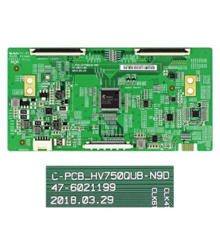 Placa T-Con C-PCB_HV750QUB-N9D, 47-6021199 LG 75UK6500PLA