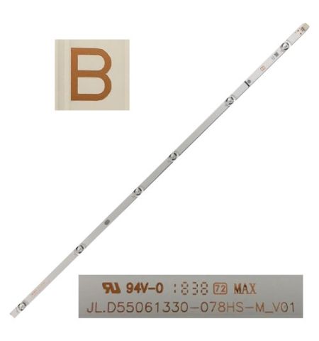 Tiras 6 leds JL.D55061330-078HS-M_V01, TYPE B, TOSHIBA 55V5863DG (SWAP) Tiras 6 leds JL.D55061330-078HS-M_V01, TYPE B, TOSHIBA 55V5863DG (SWAP)
